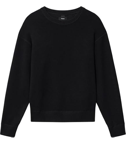 25ss Theory Light BILEN Riland クルーネック　黒 Theory Mens Riland Crewneck Grid in Light Bilen Black X-Small at