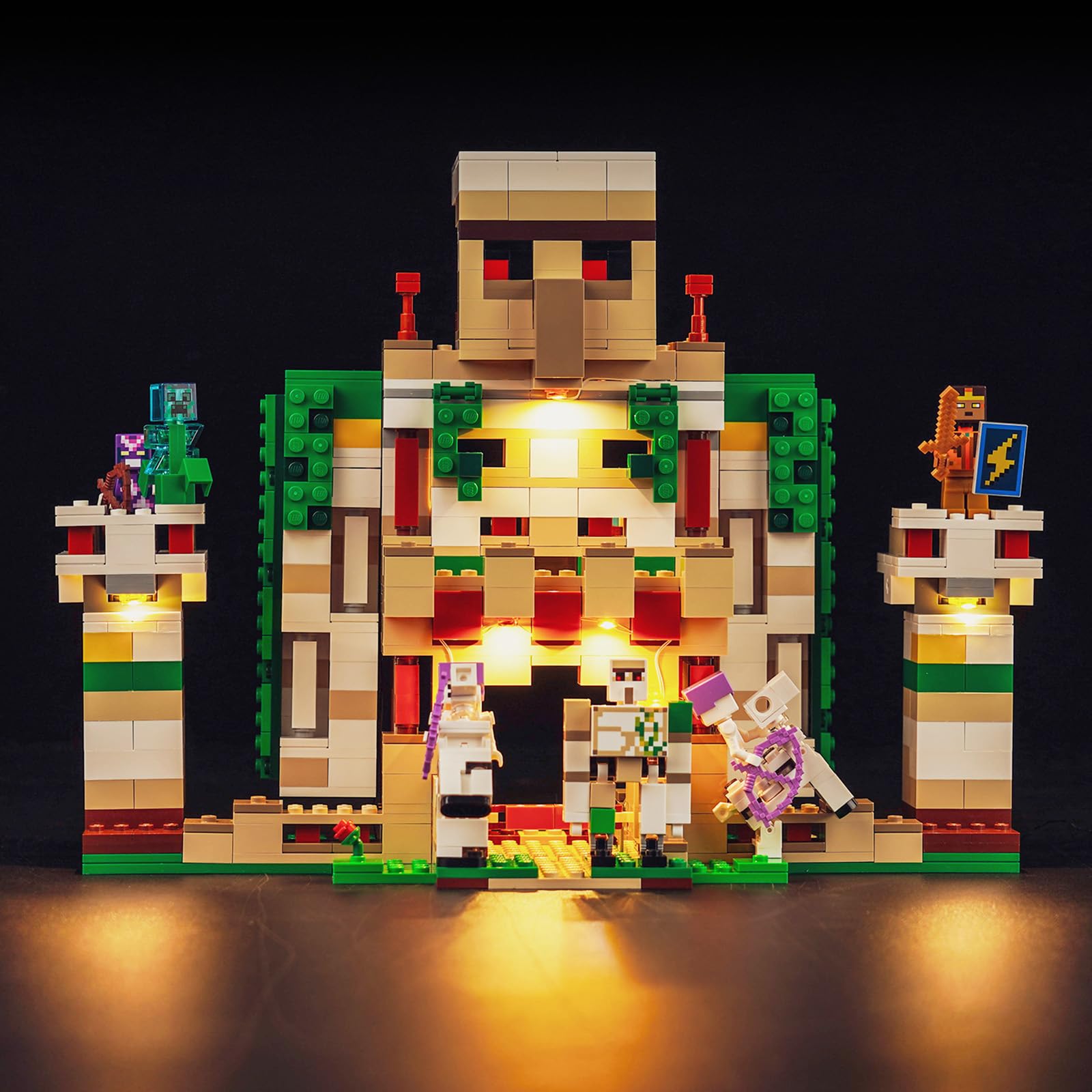 Led Light Kit for Lego Minecraft The Iron Golem Fortress 21250, Led Lighting Set for Lego 21250 Minecraft Iron Golem Fortress - Not Include Models, Just Light Kit — image 1