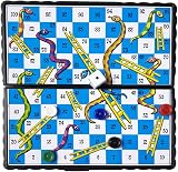 University Games MY PLG0850 Magnetic Snakes & Ladders Five Colors view 2