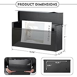 KYODOLED Wall-Mount Mailbox,Large Capacity Mail