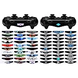 eXtremeRate 60 Pcs/Set Game Theme Led Lightbar Cover Light Bar Decals Stickers for Playstation 4 PS4 PS4 Slim PS4 Pro Controller Skins