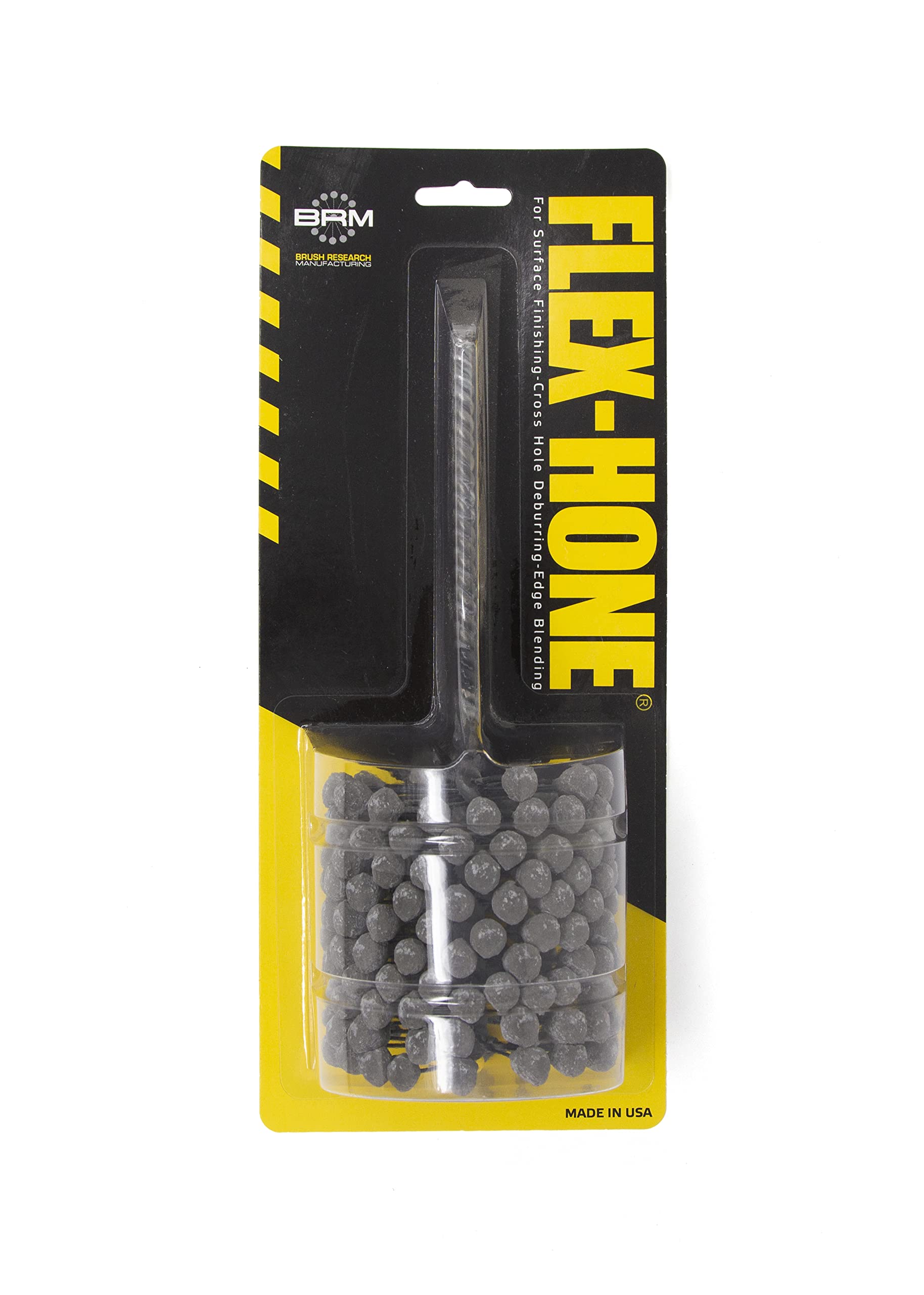 Brush Research BC234400AO Flex-Hone®, 2-3/4″ (69.9mm) Diameter, 400 Grit, Aluminum Oxide, for Aluminum, Brass, Bronze and Softer Non-Ferrous Materials