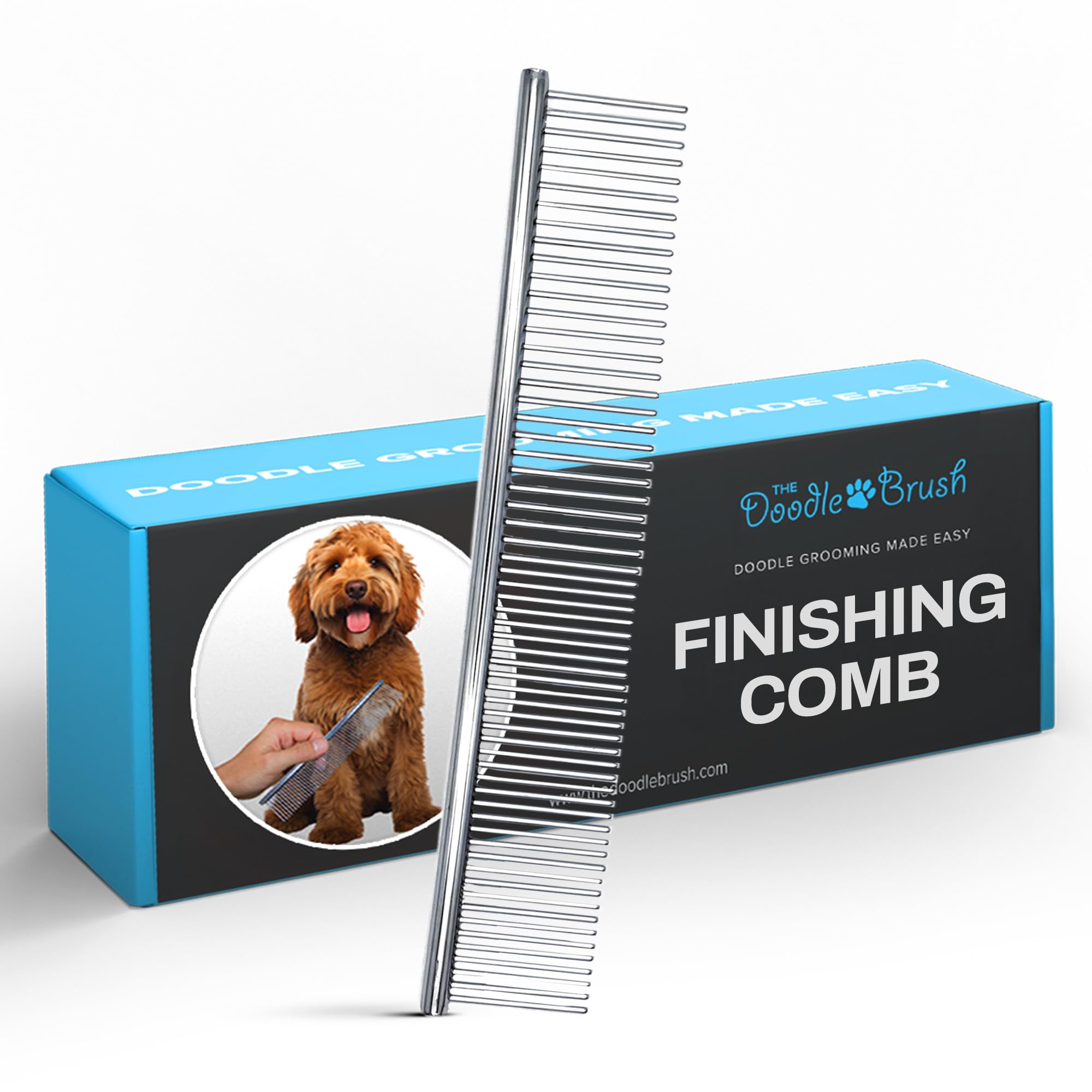 The Doodle Brush Dog Combs for Grooming Matting, Metal Comb For Dogs, Large Goldendoodle Stainless Steel Doodle Dog Grooming Combs, Tackles Mat & Tangles for Poodles, Labradoodle, Cockapoo Pet Comb