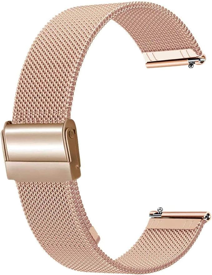 Aney Well Watch strap, 15 mm rose gold watch straps, mesh stainless