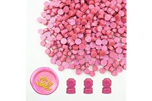 Wax Seal Beads, Ioggtser 500 PCS Octagon Sealing Wax Beads for Wax Seal Stamp, Wax Sealing Beads for Making Wax Seals for Wed