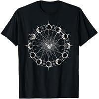 T-shirt Homme Coton Gildan Heavy Weight – Motif Phases De Lune, Coupe Loose, Taille Régulière, Neuf Sur Mesure