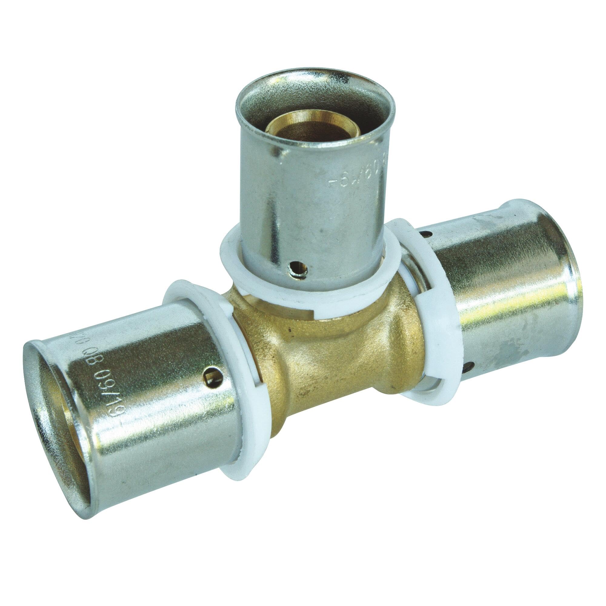 Somatherm 3313-20-16-20 Reducing Crimping Tee 20-16-20, Grey