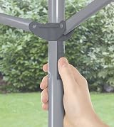 Addis 35m 3 Arm Rotary Washing Line Grey with Ground Spike view 2