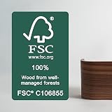 Kazai Toke Wall-Mounted Coat Rack Walnut with 5 Stainless Hooks view 3
