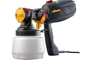 Wagner Spraytech 0529011 FLEXiO 570 Handheld HVLP Paint Sprayer, Sprays Most Unthinned Latex, Includes iSpray Nozzle, Complete Adjustability for All Needs Multi-Colored
