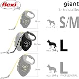Flexi Giant Plus 8m Retractable Dog Lead 25kg Neon Strap Germany Made view 5