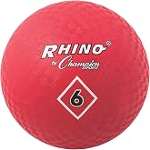 Champion Sports Playground Ball &ndash; Durable High-Bounce Ball, Sizes 5", 6", 7", 10", 13" &amp; 16" for Gym, Recess &amp; Play
