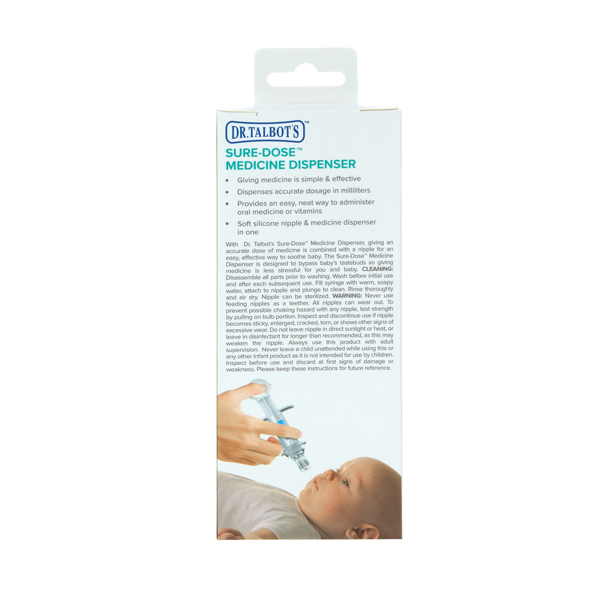Dr. Talbot's Sure-Dose Baby Medicine Dispenser - 10ml - 0+ Months