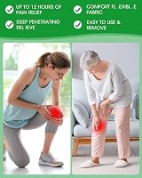 MQUPIN Knee Pain Relief Patch 84 Pcs Herbal Wormwood 10x13.3cm view 2