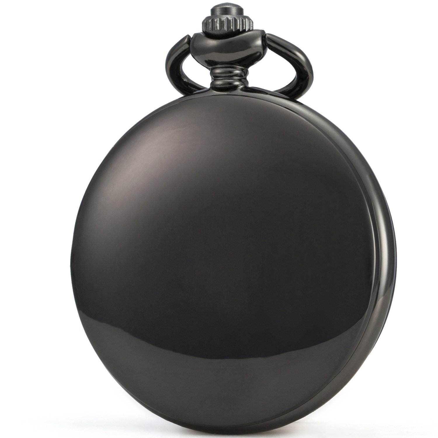 SEWOR Father\'s Day Quartz Pocket Watch Shell Dial Gold & Sliver Case Family Xmas Gift (Black Dad)