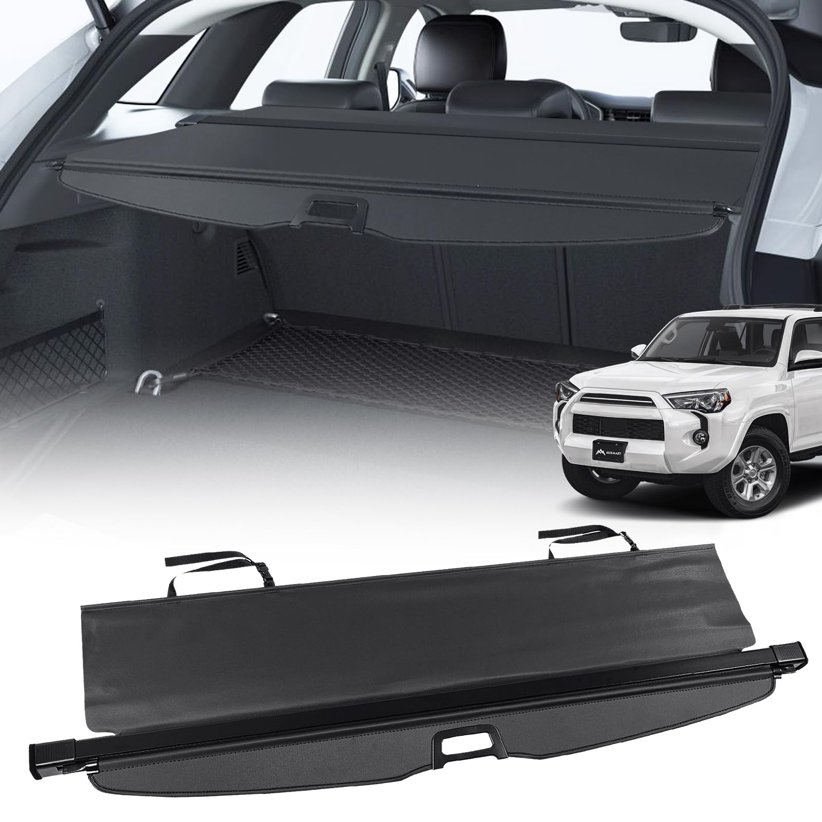 Photo 1 of AUXMART Cargo Cover for Toyota 4runner 2010-2025 Cargo Rear Cover Trunk Cover Retractable Shielding Shade for Toyota 4runner Cargo Cover 2023 2024 2025
