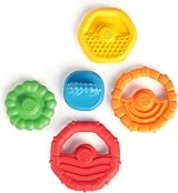 Baby Einstein Stack & Teethe Multi-Textured Teether Toy Set 5-Piece Ages 3 view 5