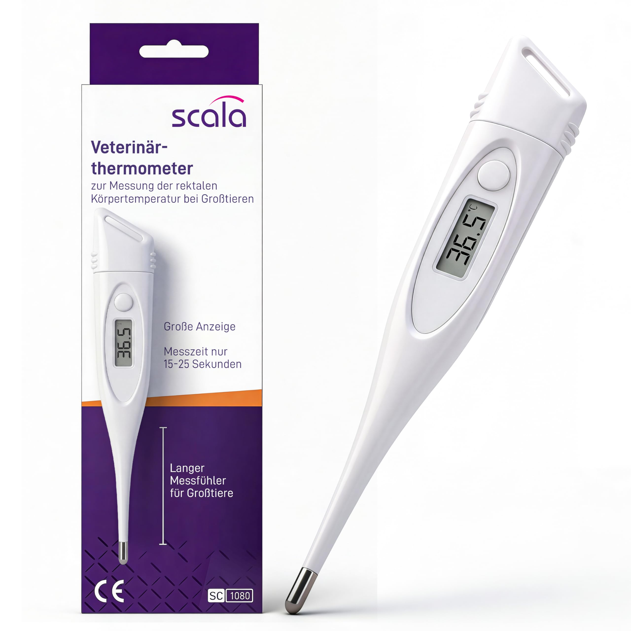 Scala SC 1080 Veterinary Thermometer White