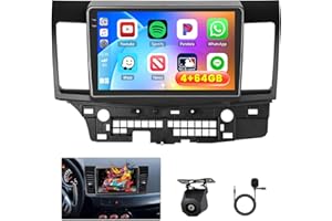 Inefala [4+64GB] Android 15 Car Radio for Mitsubishi Lancer 2008-2017(for Rockford System) with Wireless Carplay/Android Auto