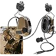 HEARFALCOM Comta III Tactical Headset Helmet ARC Rail Adapter Bracket Version Noise Cancelling Pickup Shooting Headset