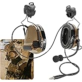 HEARFALCOM Comta III Tactical Headset Helmet ARC Rail Adapter Bracket Version Noise Cancelling Pickup Shooting Headset