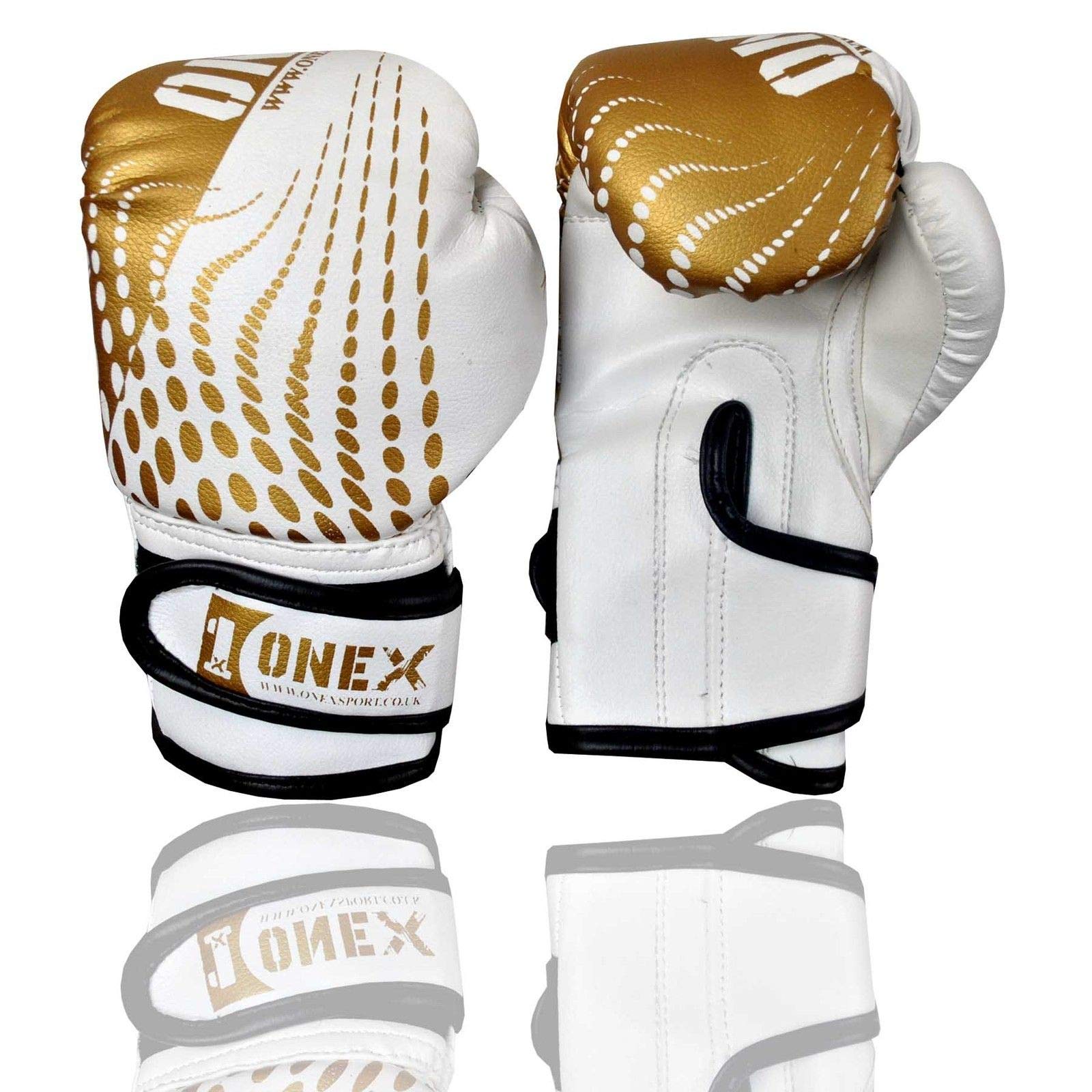 Junior/kids Boxing Gloves Sparring * Pro 2oz-4oz-6oz Punch Bag Fight MMA Muay Thai Grappling Fight Mitts Martial Arts Training Kickboxing Punching Glove (Gold, 4oz)