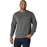 Carhartt mens Relaxed Fit Midweight Garment Dye French Terry Crewneck Pocket Sweatshirt