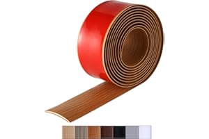 Bnell Floor Transition Strip Floor Cover Strips Self Adhesive Flooring Transitions Laminate Floor Strip Vinyl Floor Flat Divider Strip for for Joining Floor Gaps (10FT,2in, Yellow Oak)