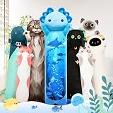 Mewaii Blue Axolotl Plush 20 Inch Long Body Pillow Soft Toy Sleeping Pillow view 6