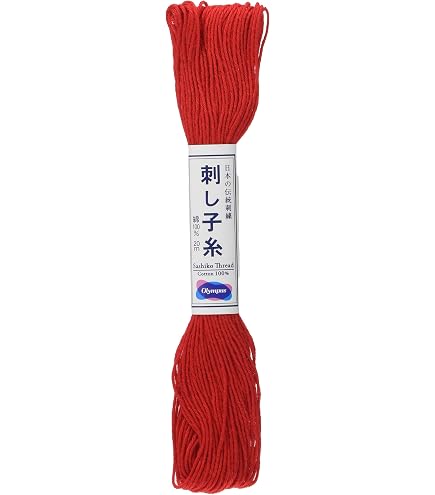Amazon.com: Olympus Sashiko 20m Skein Red thread
