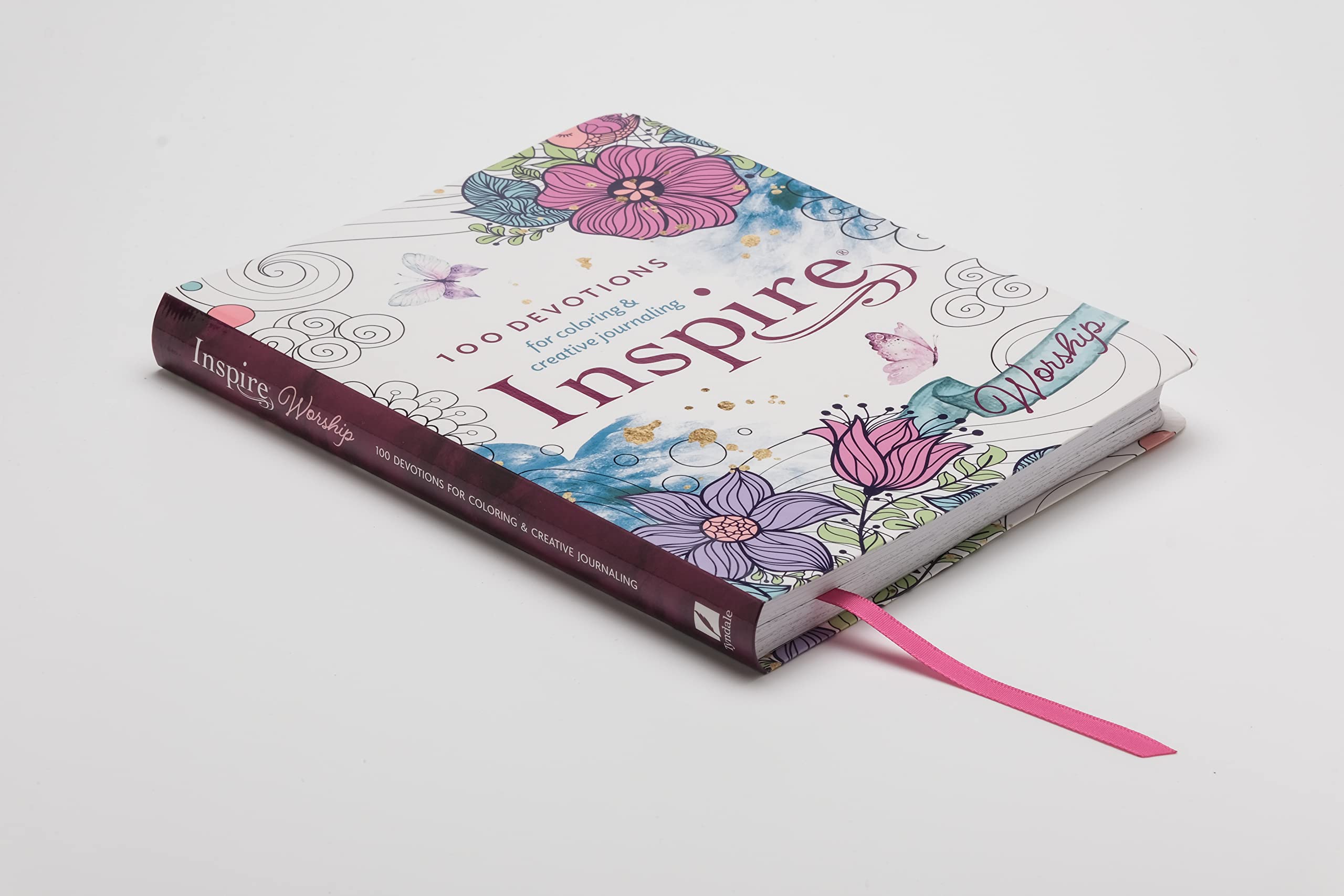 Inspire: Worship (Softcover): 100 Devotions for Coloring and Creative Journaling