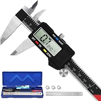 Pied à Coulisse électronique 0-150 Mm - Précision ±0.2 Mm, écran LCD, Conversion Pouces/mm, Arrêt Auto, Pour Bricolage, Bijoux - 9