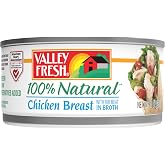 Valley Fresh Chicken Breast in Water with Rib Meat, 10-Ounce (Pack of 12)