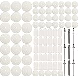 ZFE 88pcs Felt Polishing Pad & Polishing Wheel,Point & Mandrel Kit For Dremel Rotary tools