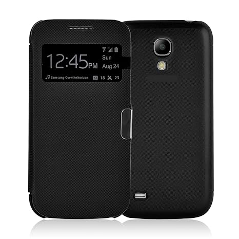 JAMMYLIZARD Smart View Hülle für Samsung Galaxy S4, Schwarz