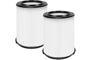 VIEWALL 2 Pack VF4000 Replacement Filter, Standard Wet/Dry Vac Filter Vf4000 Compatible with RIDGID Vacs Wet Dry 5-20 Gal, 6-9 Gal Husky Vacuum