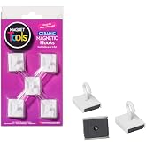 Dowling Magnets Ceramic Magnetic Hooks (1 inch Long x .88 inch Wide), Set of 5, White