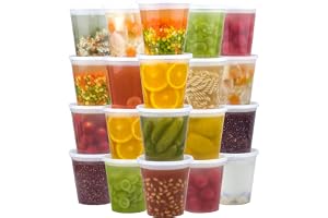 Dealusy 50 Set 32 oz Deli Containers with Lids, Leak-Proof BPA Free Plastic Take Out Bowls, Food Storage Containers for Takeout Meal Prep Storage, Freezer, Microwave & Dishwasher Safe
