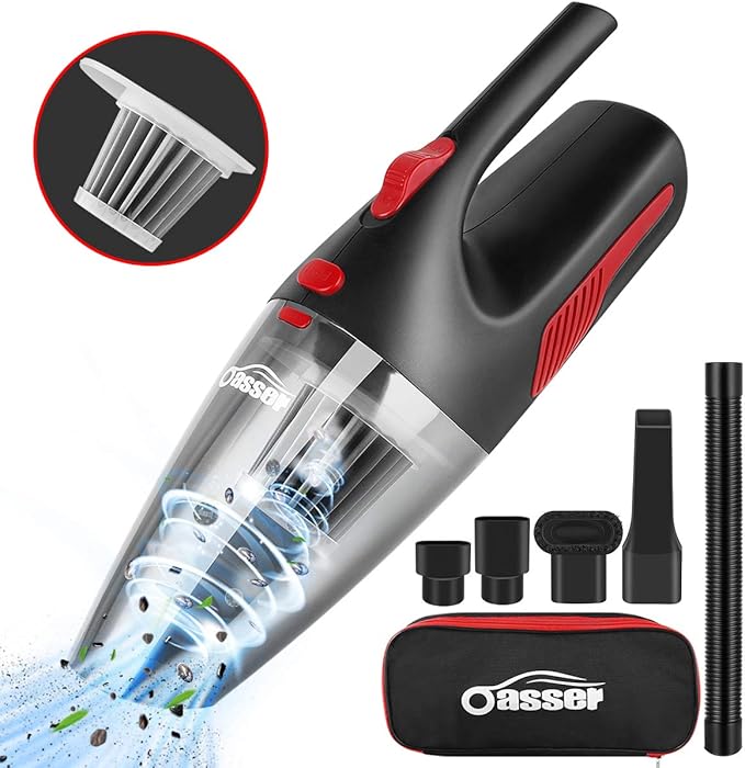Oasser Aspirapolvere per Auto Aspirapolvere Portatile Potente senza