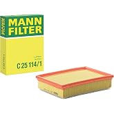 Mann Filter C 25 114/1 Engine Air Filter Replacement With Prefilter Compatible With Select BMW 3 Series (1992-1995, 1999-2006), M3 (2001-2006), 5 Series (2000-2003), Z3, Z4, M Coupe