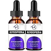 Glycopezil Drops, Official Glycopezil Blood Support Supplement Droppers - Maximum Strength, All Natural Healthy Circulation and Stable Levels, Advanced Glycopezil Health Support Reviews (2 Pack)