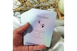 Han Yu Bowen Love Oracle Cards,Tarot Cards for Beginners Twin Flame Tarot Cards,Oracle Cards Decks with Meanings on Them Soulmate to Romantic Relationships(3.42“ × 4.72")