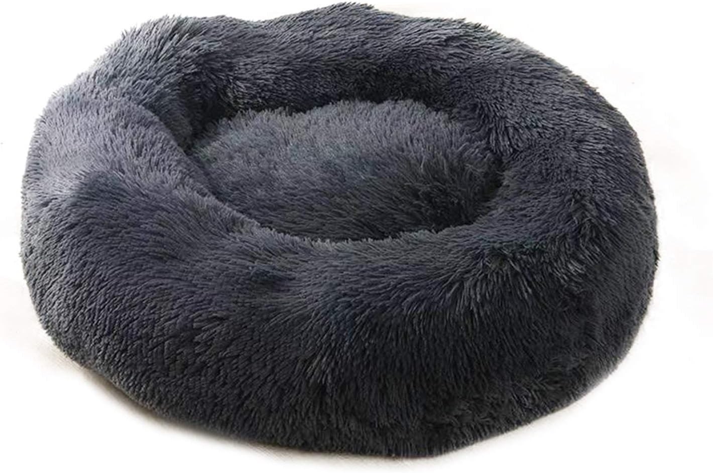 PETCUTE Dog Bed Cat Bed for Indoor Cats Washable Plush Donut Pet Bed Puppy Beds Soft Calming Cuddler Kennel Small Dog Beds