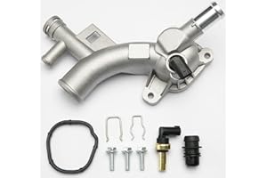 FRONEZER Aluminum Engine Coolant Thermostat Housing Water Outlet Compatible with 2011-2016 Chevy Cruze, 2012-2020 Chey Sonic, 2015-2020 Chevy Trax, 2013-2021 Buick Encore 1.4L Replaces 25193922, 902-846