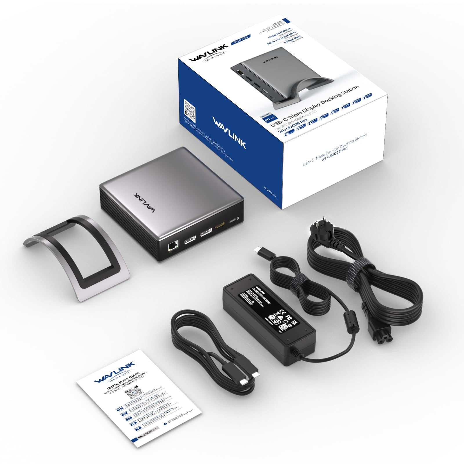 USB C Docking Station,PD3.1 Docking Station für 3 Monitore mit 2*DP+HDMI, 4K@144Hz,140W Ladegerät, USB-C 10Gbps,USB-A 5Gbps,Gigabit-Ethernet,Audio/Mikrofon für Lenovo, HP, Dell, Windows System 9
