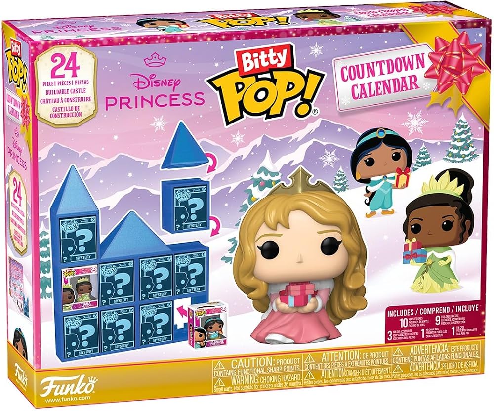Funko Bitty POP! Advent Calendar Disney Princess 24 Days Brand New