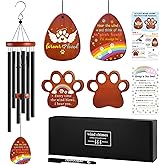 Dog Memorial Gifts Wind Chimes, Pet Memorial Sympathy Gifts for Dogs, Wind Chime Presents for Loss of Pet Dog Remembrance, Pets Passing Away Bereavement Grieving Gift