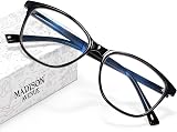 Madison Avenue Blue Light Blocking Glasses Women UV Glare Anti Eyestrain Black
