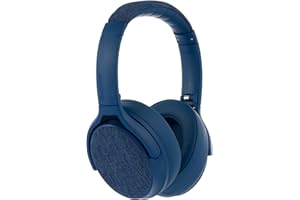 ONANOFF Made for Amazon, Active Noise Cancelling Bluetooth Headphones with Built-in Microphone | Blue