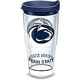 Tervis Made in USA Double Walled Penn State University Nittany Lions Insulated Tumbler Cup Keeps Drinks Cold & Hot, 24oz, Tradition